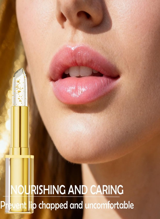 MinFei Color Changing Lipstick, Gold Crystal Ph Transfer Proof Color Changing Lipstick, Clear Lip Stick That Changes Color, Hydrating & Non-Sticky Formula, Long Lasting Moisturizing Lip Gloss for Women(1PCS) - Image 5